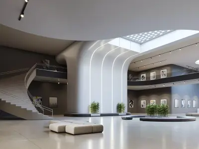 Interior Art Gallery 04 3D model