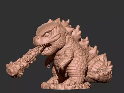 GODZILLA LIGHT FIXTURE 3D print model