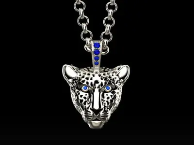 Light leopard pendant 0076 v1 3D print model