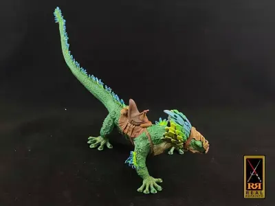 Galactic Raptor With Rider 3D print model