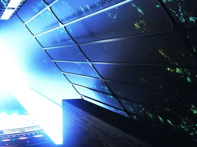 Sci-fi Spaceship interior 3D model buy