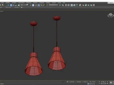 Simplicite LED Beaker Pendant Light Low-poly 3D model