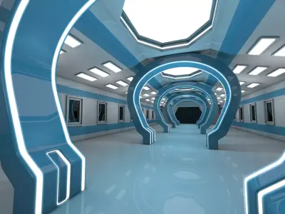 Hallway Interior 3D model