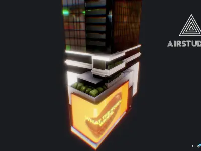 Times Square Building Low-poly 3D model