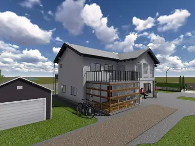 Simple house Free 3D model