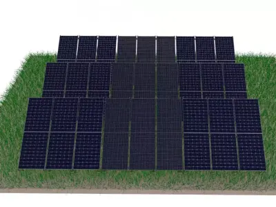 Solar Farm 3D model