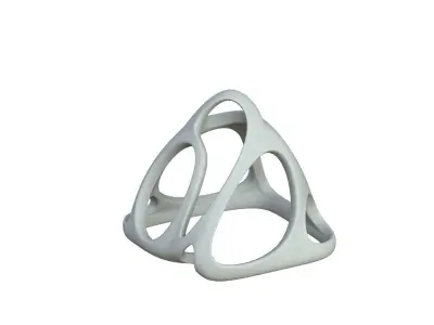 SciFi Cube Object No 58537 Low Poly Shape Low-poly 3D model