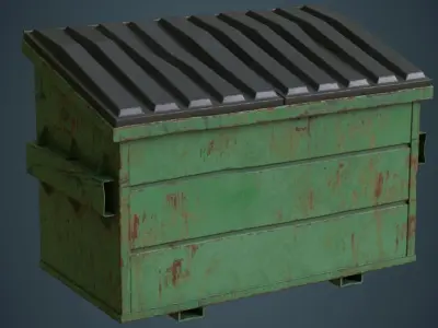 Dumpster 3C Low-poly 3D model