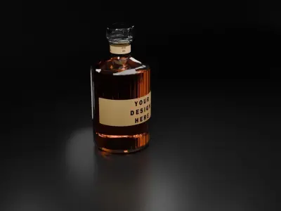 Whiskey Bottle  3D model