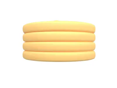 Pancake v4 003 Low-poly 3D model