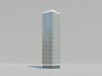 NYC 17 State Street Low-poly 3D model