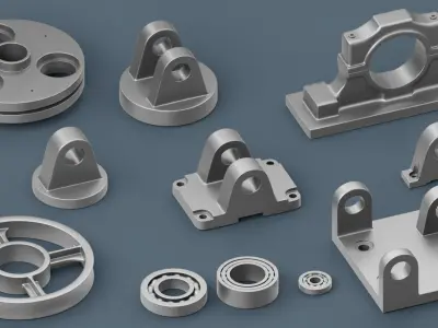  Hard Surface Industrial Kitbash Volume 1 