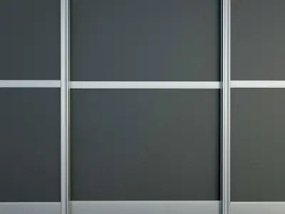 Sliding door  Partition Case-compartment  3 3D model