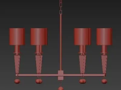Chandeliers 8 Light Fixtures 3D model
