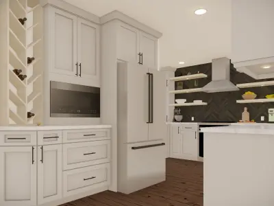 Kitchen Layout Free 3D model