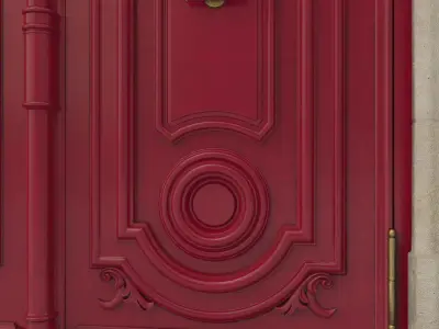 Entrance classic door 25 3D model