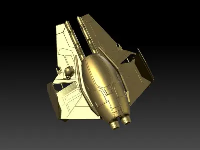 JediInterceptorEpi3 space wizard interceptor 3D print model