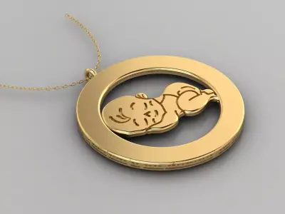  Pendant P053 3D Print Model 3D print model