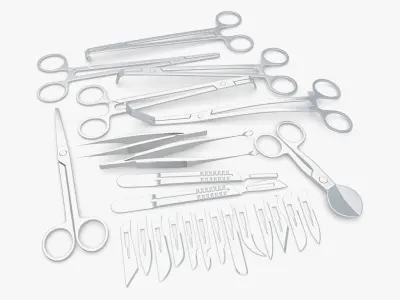 Medical - Surgical Instruments Set 3D model