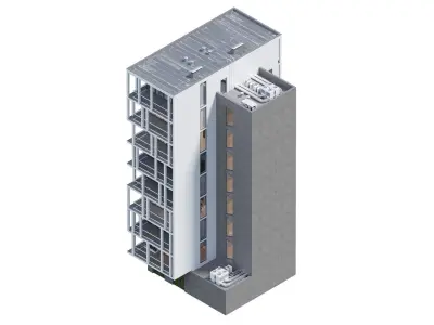 Residential building 1 3D model