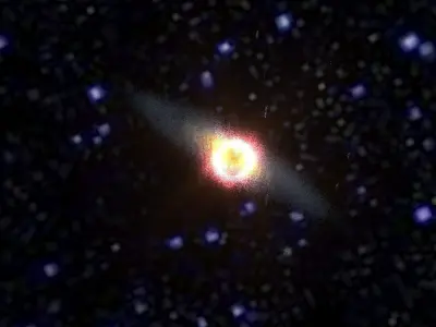 Cigar Galaxy 3D model