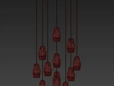 FEDORA pendant lamp 3D model