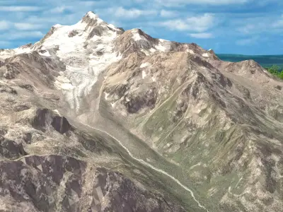 Mountain landscape 3D model 17