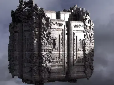 Dantes Inferno Hell Cube 8 3D model