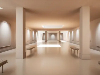 Art Gallery 003 UE4 3D model