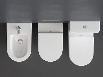 Duravit Darling New WC Low-poly 3D model