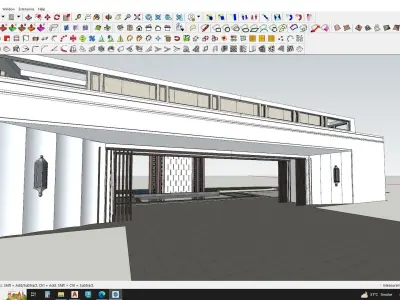 Gate house 3d model 3D model