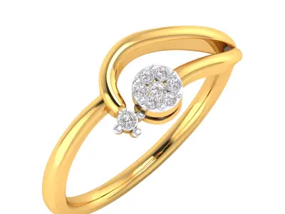 Women Ring Render 3dm STL MTL OBJ FBX Details 3D print model get
