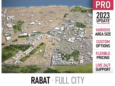 Rabat  Low-poly 3D model