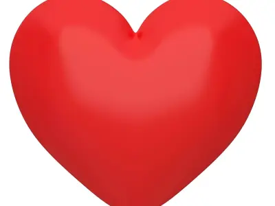 Heart Simple Low-poly 3D model