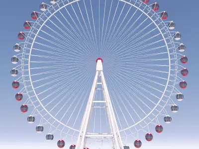 Heart of Antalya ferris wheel 3D model