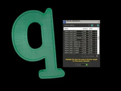 Alphabet - Q 3D print model