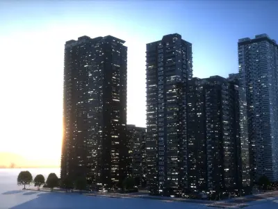 City Block Type B21 3D model