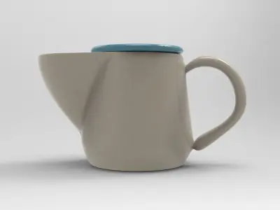 Chi Teapot Low-poly 3D model