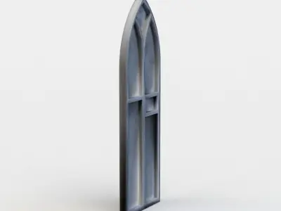 Window stained glass Low-poly 3D model