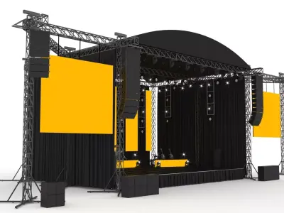 Concert Stage 02 Design 3D model