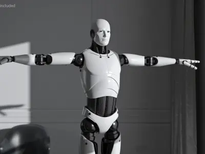  Cyborg Male T-pose 