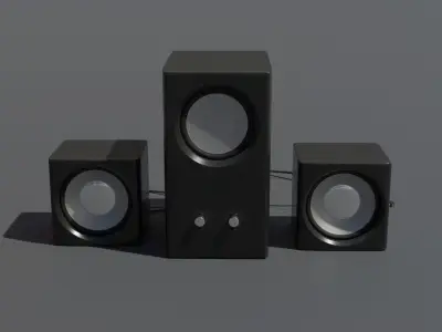 Speakers speaker system 3D model