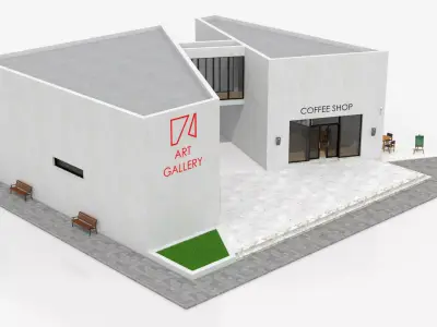 Contemporary Art Gallery 3D model