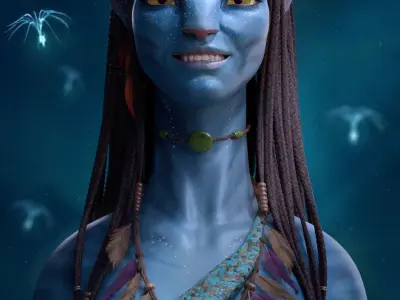 Avatar Character modeling - Blender - Full videos recorded 3D model