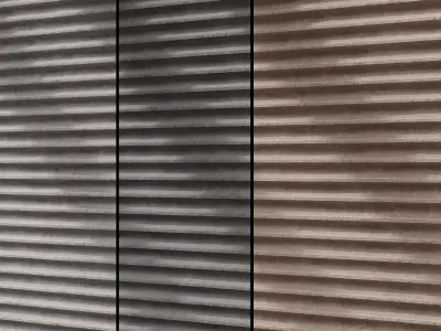 Fluted Concrete 01 - Seamless Texture