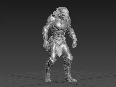Depredador Predator Low-poly 3D model