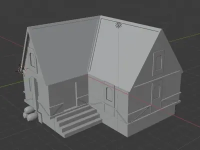 Tavern Building Free 3D model