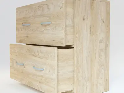 Wooden Cabinet 6 3D model