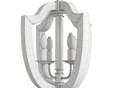 ARIETTA CHANDELIER Low-poly 3D model