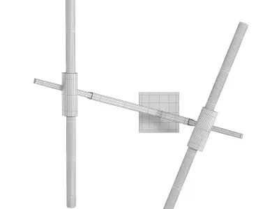 ROLL AND HILL AGNES WALL Low-poly 3D model